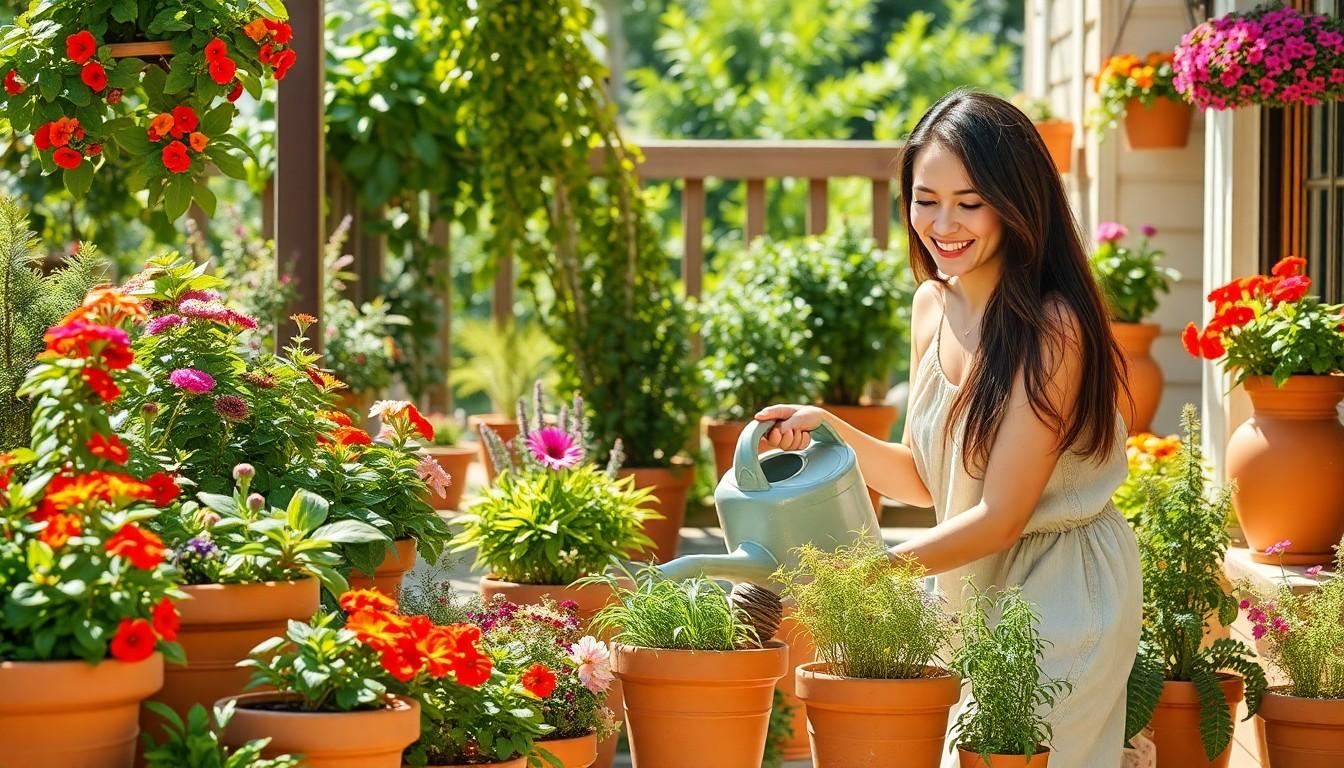 outdoor patio plants